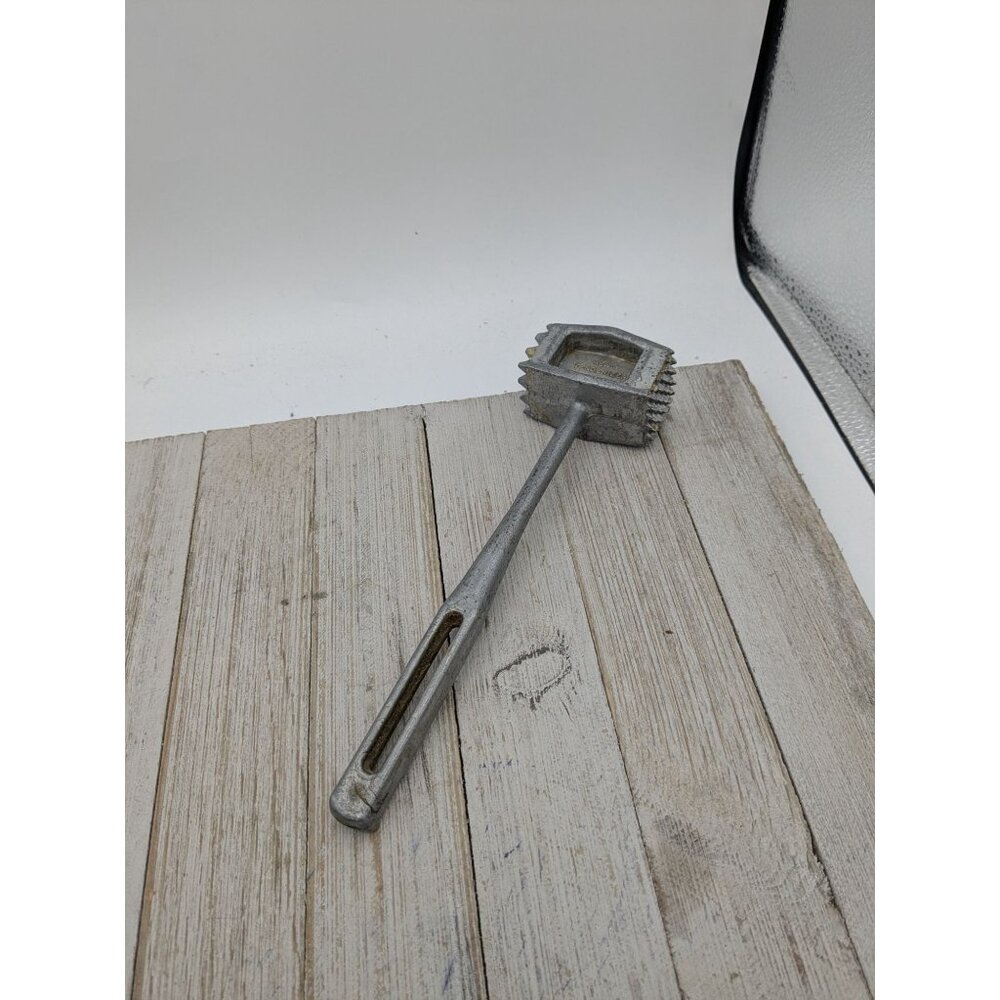 Elpo Aluminum #1 Meat Tenderizer Double Textured Sides 8 3/4" Japan